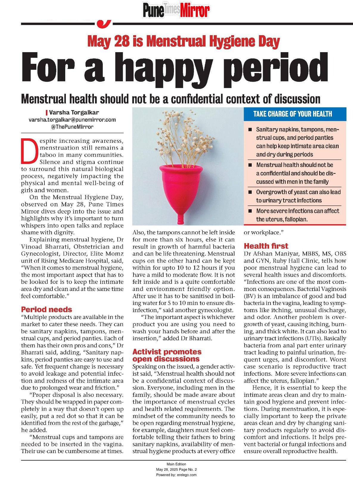 Dr. Vinoad Bharrati Hindustan Times Feature